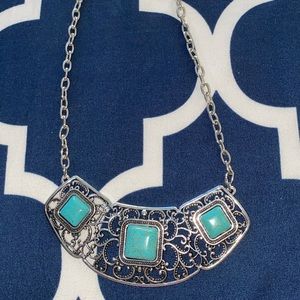 Turquoise statement necklace